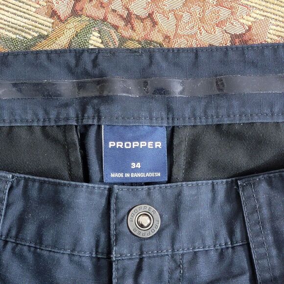 Propper Lightweight Ripstop Station Pants Mens 34x30 Blue Tactical Work F5275 - Picture 10 of 12